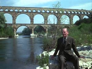Kenneth Clark in a typical pose while presenting the 1969 TV documentary series 'Civilisation'